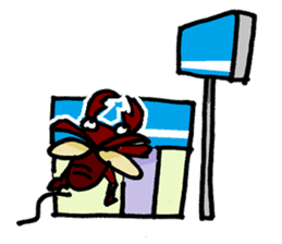 beetles and stag beetles sticker #1851683