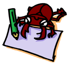 beetles and stag beetles sticker #1851687