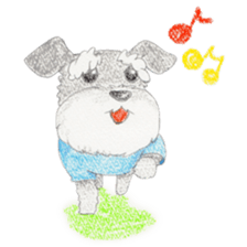 Fu-chan of Schnauzer sticker #1852781