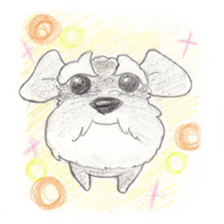 Fu-chan of Schnauzer sticker #1852811