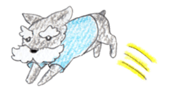 Fu-chan of Schnauzer sticker #1852819