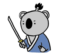 Koala-Samurai sticker #1853103