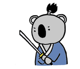 Koala-Samurai sticker #1853104