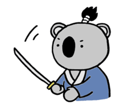 Koala-Samurai sticker #1853105