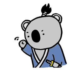 Koala-Samurai sticker #1853107
