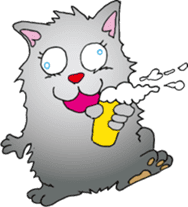 Drunk CAT sticker #1853661