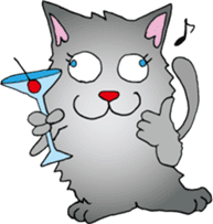 Drunk CAT sticker #1853664