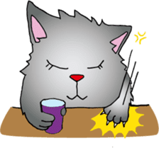 Drunk CAT sticker #1853683