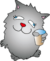 Drunk CAT sticker #1853690