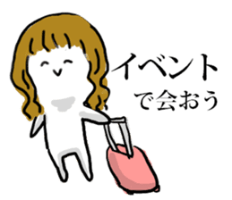 Japanese OTAKU GIRL Sticker sticker #1853907