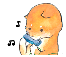 Sticker of the friendly dog sticker #1854110