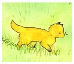 Sticker of the friendly dog sticker #1854126