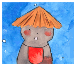 Sticker of the friendly dog sticker #1854137