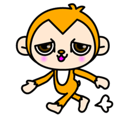 little monkey Alex sticker #1854222