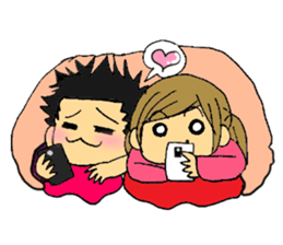 Daily life of Tora sticker #1854459