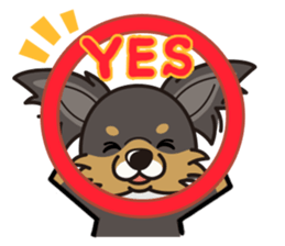 iinu  - Long Coat Chihuahua sticker #1855305