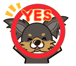 iinu - Long Coat Chihuahua sticker #1855305