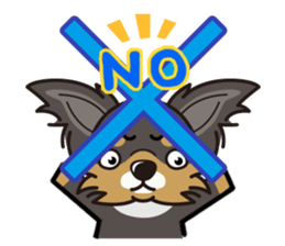 iinu  - Long Coat Chihuahua sticker #1855306