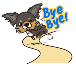 iinu  - Long Coat Chihuahua sticker #1855311