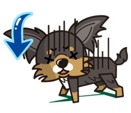 iinu  - Long Coat Chihuahua sticker #1855322