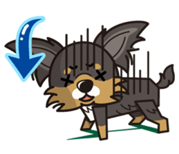 iinu - Long Coat Chihuahua sticker #1855322