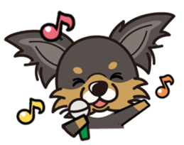 iinu  - Long Coat Chihuahua sticker #1855334