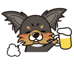 iinu - Long Coat Chihuahua sticker #1855338