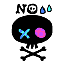 Black Skull sticker #1855935