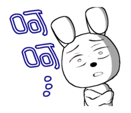 16th edition white rabbit expressive sticker #1856238