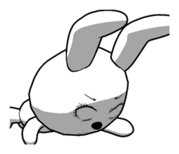 16th edition white rabbit expressive sticker #1856256