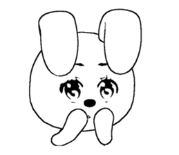 16th edition white rabbit expressive sticker #1856259