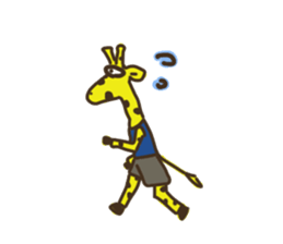 Giraffe Marathon Runner sticker #1857023