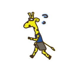 Giraffe Marathon Runner sticker #1857023