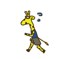 Giraffe Marathon Runner sticker #1857023