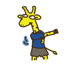 Giraffe Marathon Runner sticker #1857041