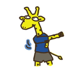 Giraffe Marathon Runner sticker #1857041