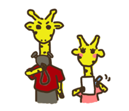 Giraffe Marathon Runner sticker #1857045