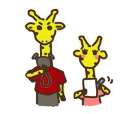 Giraffe Marathon Runner sticker #1857045