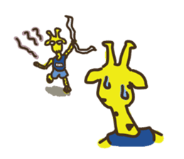 Giraffe Marathon Runner sticker #1857046