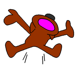 Dog with glasses sticker #1857785