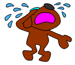 Dog with glasses sticker #1857787