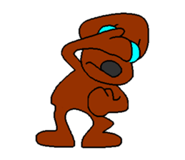 Dog with glasses sticker #1857798