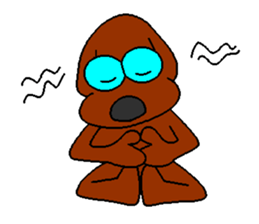 Dog with glasses sticker #1857810