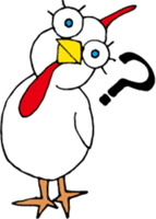 Big Eyes Chicken Sticker sticker #1858304