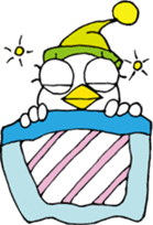 Big Eyes Chicken Sticker sticker #1858323