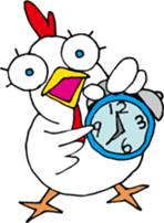 Big Eyes Chicken Sticker sticker #1858325