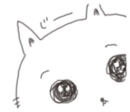 Cat cute expression sticker #1858556