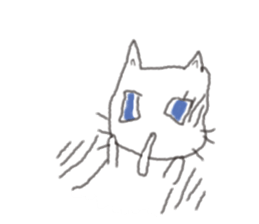 Cat cute expression sticker #1858561