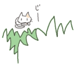 Cat cute expression sticker #1858567