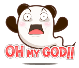 Pandey&Monka (Ghost Panda&Ghost Monkey) sticker #1858788